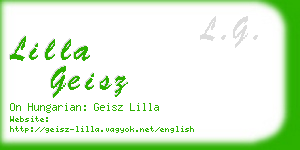 lilla geisz business card